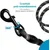 Laisse de Dressage pour Chien, Rembourrée, Poignée,Noir Laisse de Dressage pour Chien, Rembourrée, Poignée,Noir