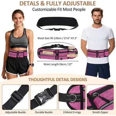 Laisse Main Libre Chien avec Ceinture Réglable et Sac Banane Laisse Main Libre Chien avec Ceinture Réglable et Sac Banane