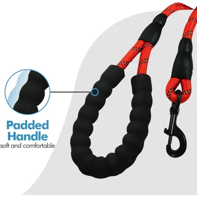 Laisse de Dressage pour Chien, Rembourrée, Poignée,Rouge Laisse de Dressage pour Chien, Rembourrée, Poignée,Rouge