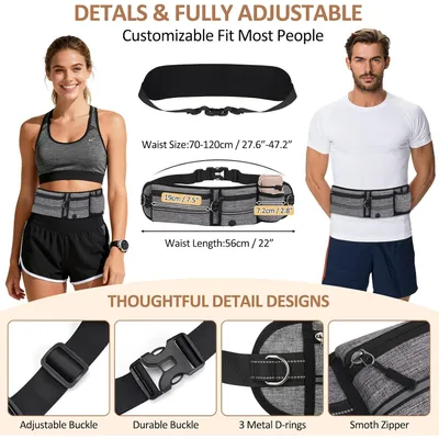 Laisse Main Libre Chien avec Ceinture Réglable et Sac Banane Laisse Main Libre Chien avec Ceinture Réglable et Sac Banane