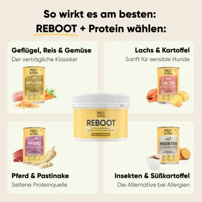 Reboot - 30 Tage-Kur zur Futterumstellung 150g Reboot - 30 Tage-Kur zur Futterumstellung 150g