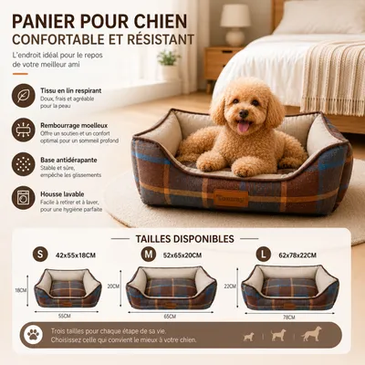Yommy Lit Rafraîchissant en Lin pour Chiens et Chats Yommy Lit Rafraîchissant en Lin pour Chiens et Chats