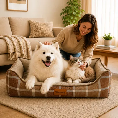 Yommy Lit Rafraîchissant en Lin pour Chiens et Chats Yommy Lit Rafraîchissant en Lin pour Chiens et Chats