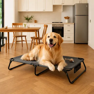 Yommy | Lit Surélevé pour Chien | Pliable et Respirant Yommy | Lit Surélevé pour Chien | Pliable et Respirant