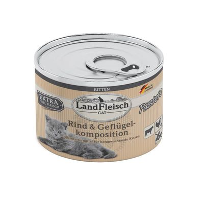 LandFleisch Cat - Kitten Dose 6x195g