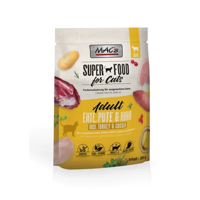 MAC's CAT Trockenfutter Adult - Ente, Pute & Huhn MAC's CAT Trockenfutter Adult - Ente, Pute & Huhn