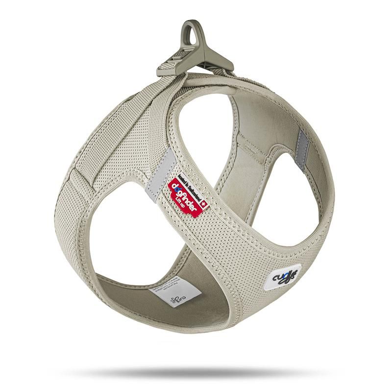 Curli Clasp Vest Geschirr Air-Mesh Light-Tan