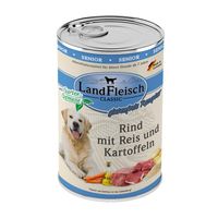 Packung LandFleisch Classic Senior Geflügel mit Reis und Paprika mit Gartengemüse