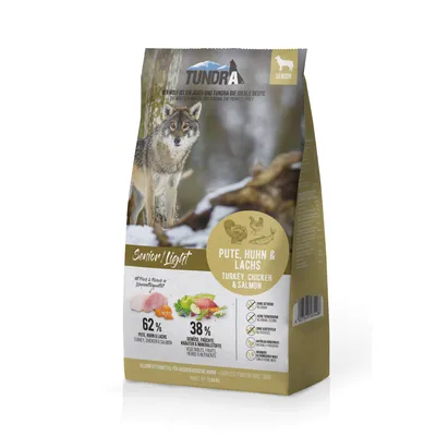 Tundra Dog - Trockenfutter Senior/Light Pute, Huhn & Lachs Tundra Dog - Trockenfutter Senior/Light Pute, Huhn & Lachs
