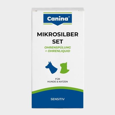 Canina Mikrosilber Ohrenspülung & Liquid Set