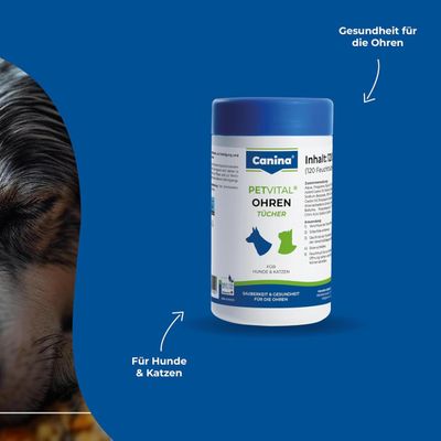 Canina Petvital Ohrentücher