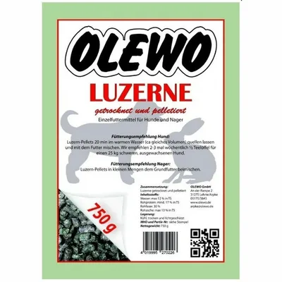 Olewo Luzerne-Pellets für Hunde und Nager Olewo Luzerne-Pellets für Hunde und Nager