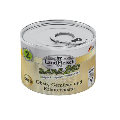 LandFleisch B.A.R.F.2GO Obst-, Gemüse und Kräuterpesto 6x200g LandFleisch B.A.R.F.2GO Obst-, Gemüse und Kräuterpesto 6x200g
