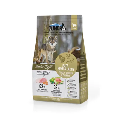 Tundra Dog - Trockenfutter Senior/Light Pute, Huhn & Lachs Tundra Dog - Trockenfutter Senior/Light Pute, Huhn & Lachs