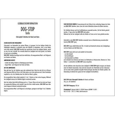 Canina Dog-Stop Forte Tabletten Canina Dog-Stop Forte Tabletten