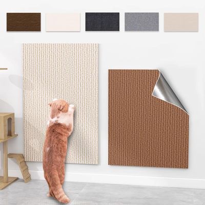 Tapis de griffoir adhésif pour chat, arbre à chat à monter soi-même