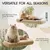 Elegant Hamac pour Chat Pliable Reversible Support 18kg M Elegant Hamac pour Chat Pliable Reversible Support 18kg M