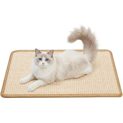 Tapis Griffoir Chat Sisal 60x40cm pour Chat Anti-Griffe