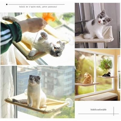 Hamac de Chat monté sur la fenêtre pour la Perche du Chat, lit Suspendu