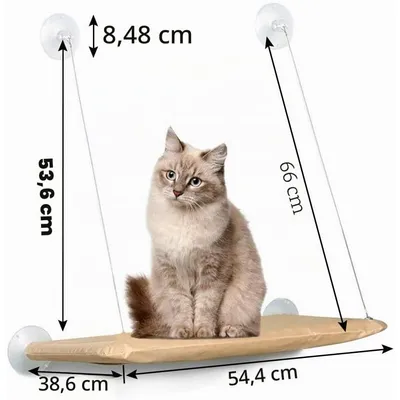 Hamac de Chat monté sur la fenêtre pour la Perche du Chat, lit Suspendu Hamac de Chat monté sur la fenêtre pour la Perche du Chat, lit Suspendu