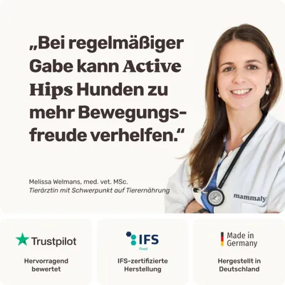 mammaly - Active Hips® - Gelenk-Snacks für Hunde mammaly - Active Hips® - Gelenk-Snacks für Hunde
