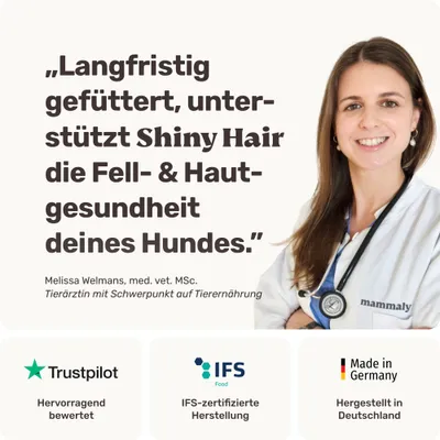 mammaly - Shiny Hair® - Haut- und Fell-Snacks für Hunde