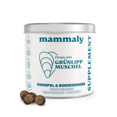 mammaly - Grünlippmuschel-Drops für Hunde