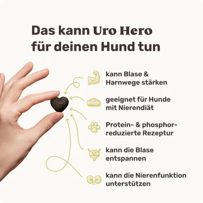 mammaly - Uro Hero® - Blase- und Nieren-Snacks für Hunde mammaly - Uro Hero® - Blase- und Nieren-Snacks für Hunde