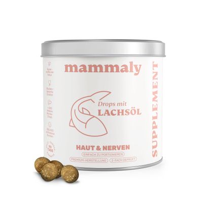 mammaly - Lachsöl-Drops für Hunde