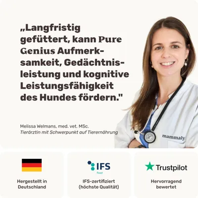mammaly - Pure Genius® - Kognitions-Snacks für Hunde