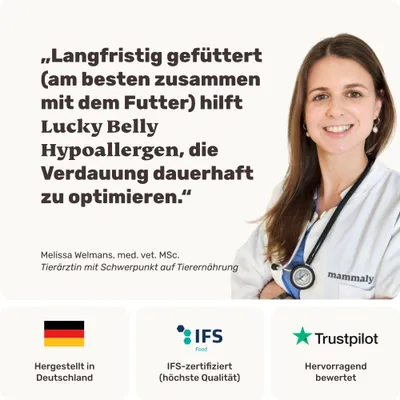 mammaly - Lucky Belly® ohne Huhn - Verdauungs-Snacks für Hunde mammaly - Lucky Belly® ohne Huhn - Verdauungs-Snacks für Hunde