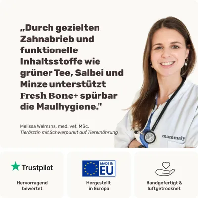 mammaly - Fresh Bone - Zahnpflege-Kauknochen für Hunde mammaly - Fresh Bone - Zahnpflege-Kauknochen für Hunde