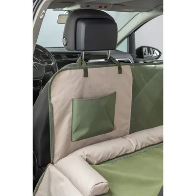 TRIXIE Wendbare Autoschondecke für Hunde mit Bodenplatte und Sichtfenster