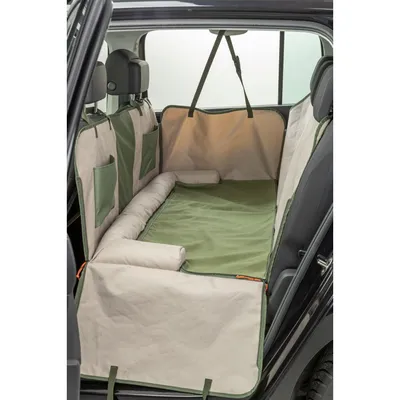 TRIXIE Wendbare Autoschondecke für Hunde mit Bodenplatte und Sichtfenster