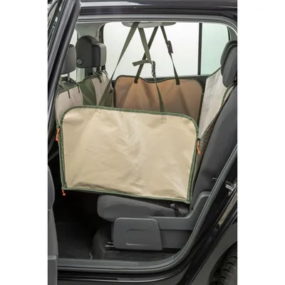 TRIXIE Wendbare Autoschondecke für Hunde mit Bodenplatte und Sichtfenster