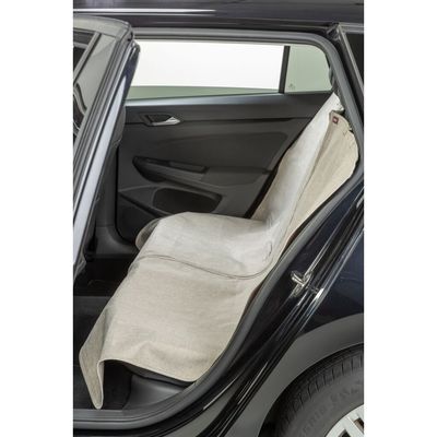TRIXIE beige Autoschondecke zur einseitigen Befestigung, teilbar