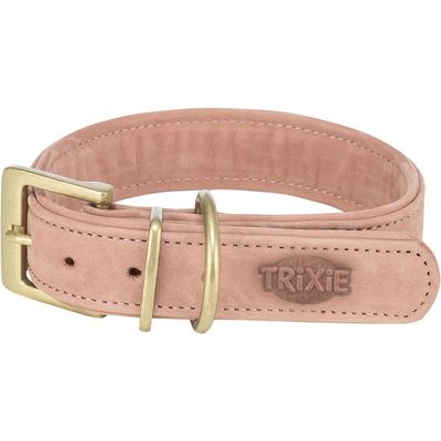 TRIXIE Pure Halsband, Leder extra breit