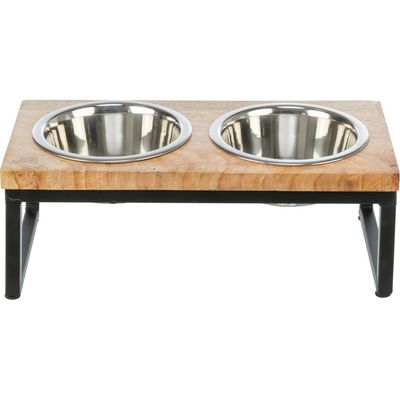 TRIXIE Napf-Set, Holz/Metall