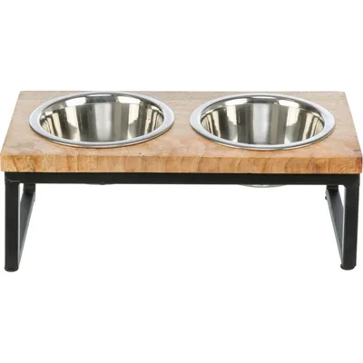 TRIXIE Napf-Set, Holz/Metall