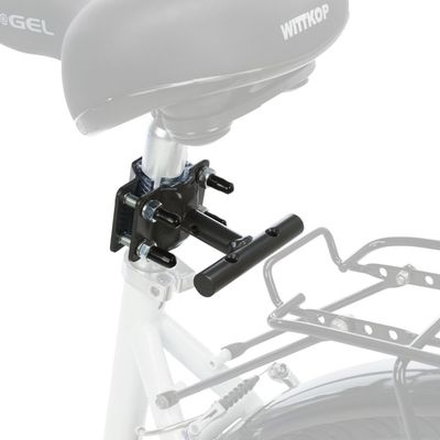 TRIXIE Ersatzhalter für Sattelstange für Biker-Set Fahrradhalterung