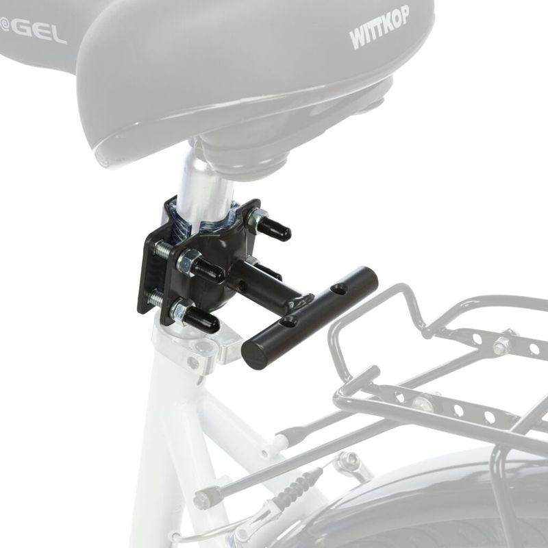 TRIXIE Ersatzhalter für Sattelstange für Biker-Set Fahrradhalterung