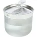 TRIXIE Aqua Clear runder Trinkbrunnen für Hunde mit Edelstahltrinkschale