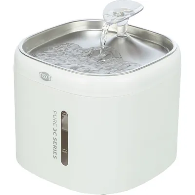 TRIXIE Aqua Trinkbrunnen mit Edelstahltrinkschale und Wasserstandsanzeige TRIXIE Aqua Trinkbrunnen mit Edelstahltrinkschale und Wasserstandsanzeige