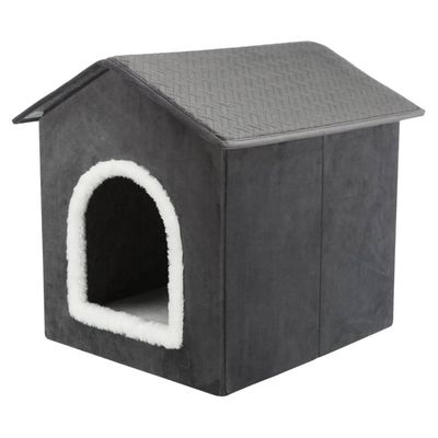 Maison Animaux de Compagnie Gris et Blanc Cachette Maison Multi-taille
