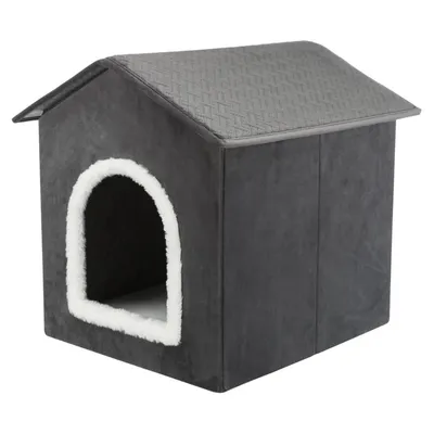 Maison Animaux de Compagnie Gris et Blanc Cachette Maison Multi-taille Maison Animaux de Compagnie Gris et Blanc Cachette Maison Multi-taille
