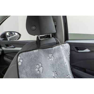 TRIXIE Autoschondecke mit Pfotenprint für Vorder- und Rücksitz