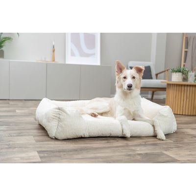 TRIXIE Orthopädisches Cord-Bett für Hunde und Katzen, Memory-Foam