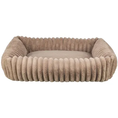 TRIXIE Eckiges Hundebett Lonni aus Plüsch mit Rand in Breitcord-Optik TRIXIE Eckiges Hundebett Lonni aus Plüsch mit Rand in Breitcord-Optik