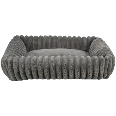 TRIXIE Eckiges Hundebett Lonni aus Plüsch mit Rand in Breitcord-Optik TRIXIE Eckiges Hundebett Lonni aus Plüsch mit Rand in Breitcord-Optik