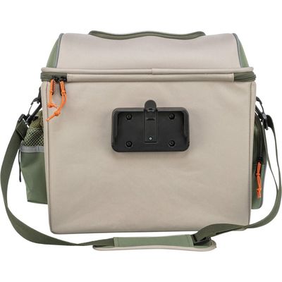 TRIXIE Hundefahrradkorb vorne mit Außentaschen und Schultergurt, beige/grün